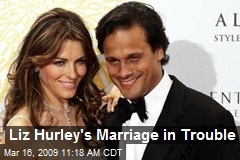 Liz Hurley's Marriage in Trouble