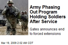 Army Phasing Out Program Holding Soldiers After Service
