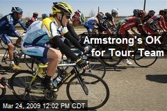 Armstrong's OK for Tour: Team