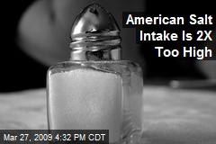 American Salt Intake Is 2X Too High