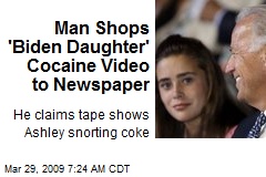 Man Shops 'Biden Daughter' Cocaine Video to Newspaper