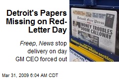 Detroit's Papers Missing on Red-Letter Day