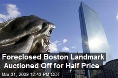 Foreclosed Boston Landmark Auctioned Off for Half Price