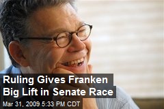 Ruling Gives Franken Big Lift in Senate Race