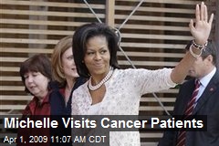 Michelle Visits Cancer Patients