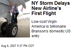 NY Storm Delays New Airline's First Flight