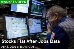 Stocks Flat After Jobs Data
