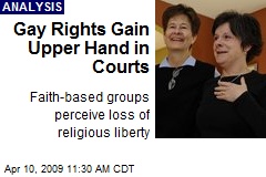 Gay Rights Gain Upper Hand in Courts
