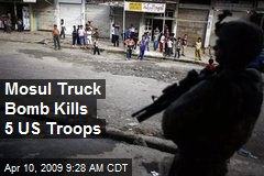 Mosul Truck Bomb Kills 5 US Troops