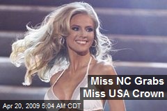Miss NC Grabs Miss USA Crown