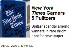 New York Times Garners 5 Pulitzers