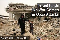 Israel Finds No War Crimes in Gaza Attacks