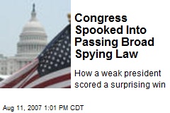 Congress Spooked Into Passing Broad Spying Law