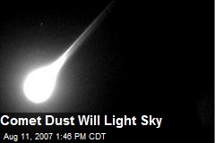 Comet Dust Will Light Sky