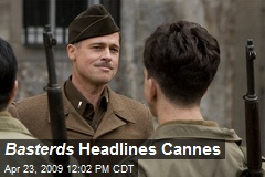 Basterds Headlines Cannes