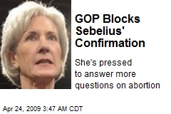 GOP Blocks Sebelius' Confirmation