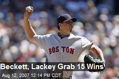 Beckett, Lackey Grab 15 Wins