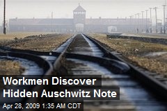 Workmen Discover Hidden Auschwitz Note