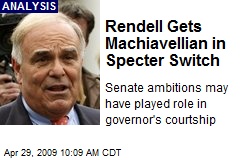 Rendell Gets Machiavellian in Specter Switch