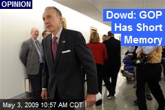 Dowd: GOP Has Short Memory
