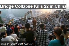 Bridge Collapse Kills 22 in China