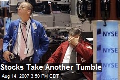 Stocks Take Another Tumble