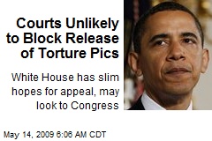 Courts Unlikely to Block Release of Torture Pics