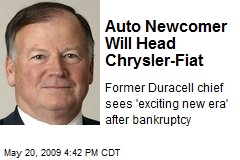 Auto Newcomer Will Head Chrysler-Fiat