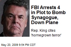 FBI Arrests 4 in Plot to Bomb Synagogue, Down Plane