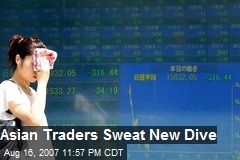 Asian Traders Sweat New Dive