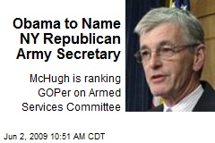Obama to Name NY Republican Army Secretary