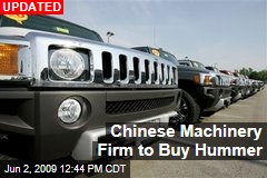 Chinese Machinery Firm to Buy Hummer