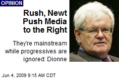 Rush, Newt Push Media to the Right