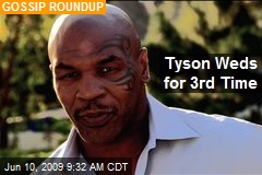 Tyson Weds for 3rd Time