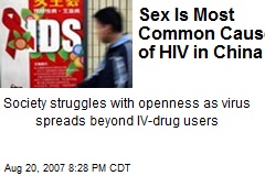 Sex Is Most Common Cause of HIV in China