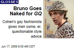 Bruno Goes Naked for GQ