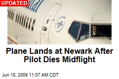 Plane Lands at Newark After Pilot Dies Midflight