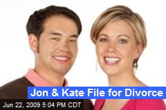 Jon &amp; Kate File for Divorce