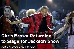 Chris Brown Returning to Stage for Jackson Show