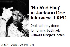 'No Red Flag' in Jackson Doc Interview: LAPD