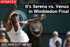 It's Serena vs. Venus in Wimbledon Final