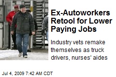 Ex-Autoworkers Retool for Lower Paying Jobs