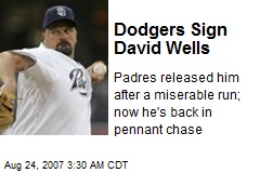 Dodgers Sign David Wells