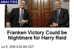 Franken Victory Could be Nightmare for Harry Reid