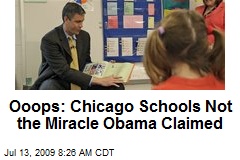 Ooops: Chicago Schools Not the Miracle Obama Claimed