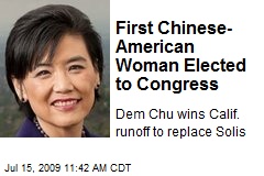 First Chinese-American Woman Elected to Congress