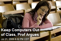 Keep Computers Out of Class, Prof Argues