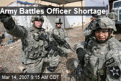 Army Battles Officer Shortage