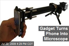 Gadget Turns Phone Into Microscope
