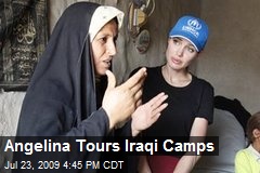 Angelina Tours Iraqi Camps